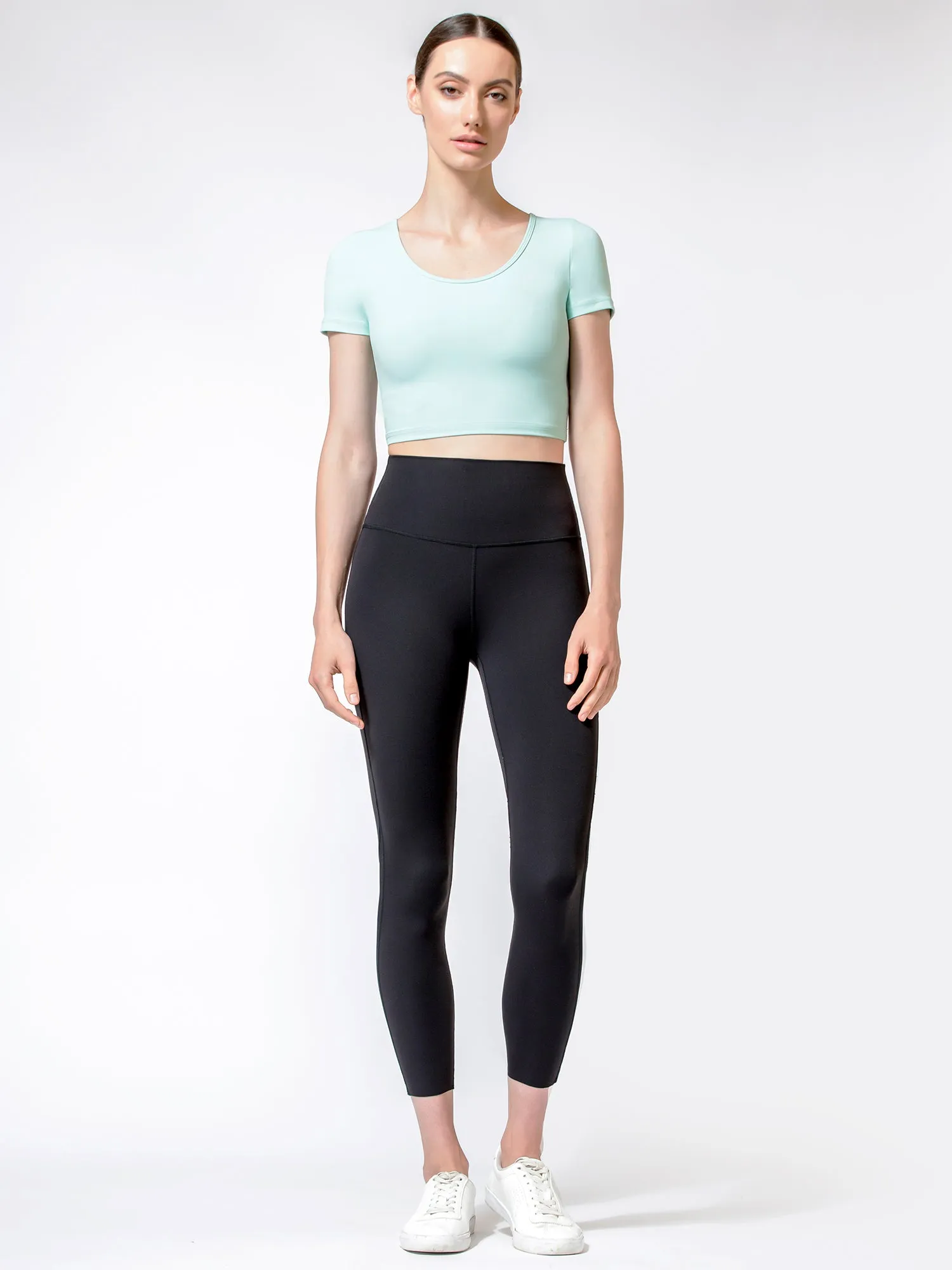 ADORBS CROPPED TEE, HONEYDEW