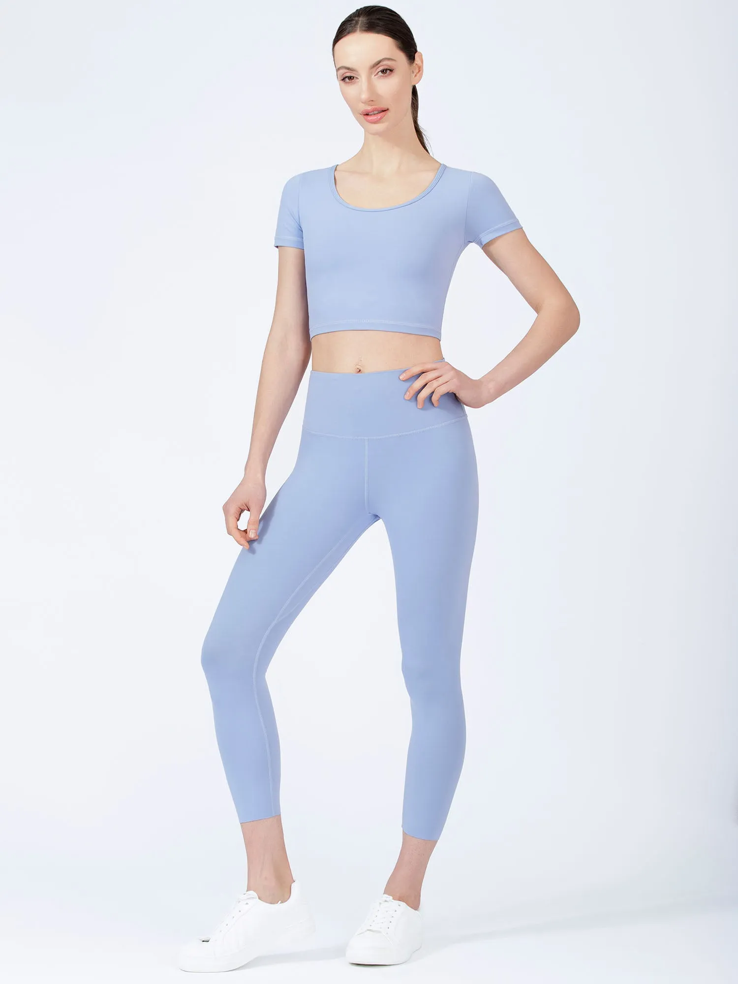 ADORBS CROPPED TEE, VIVID BLUE