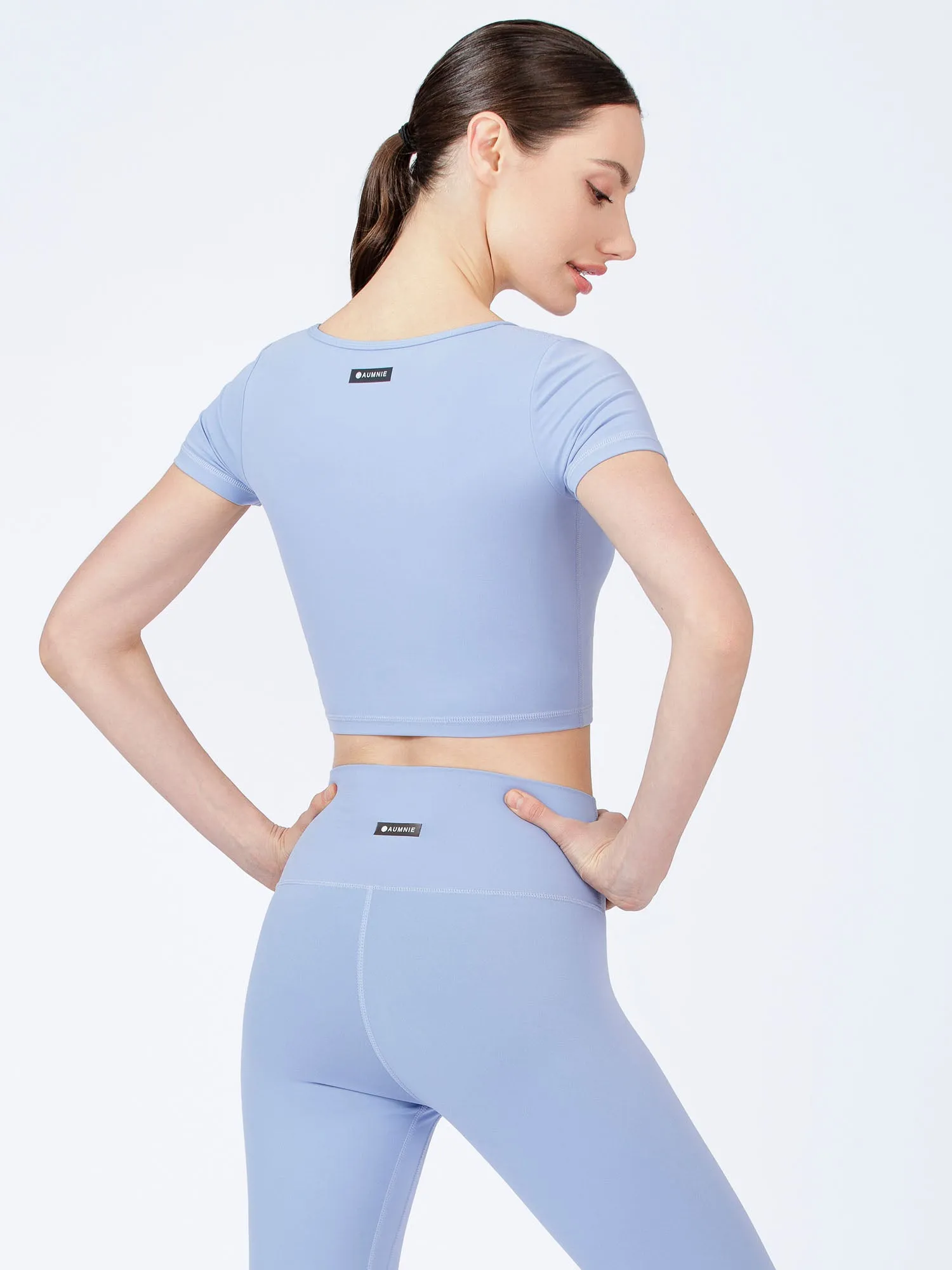 ADORBS CROPPED TEE, VIVID BLUE