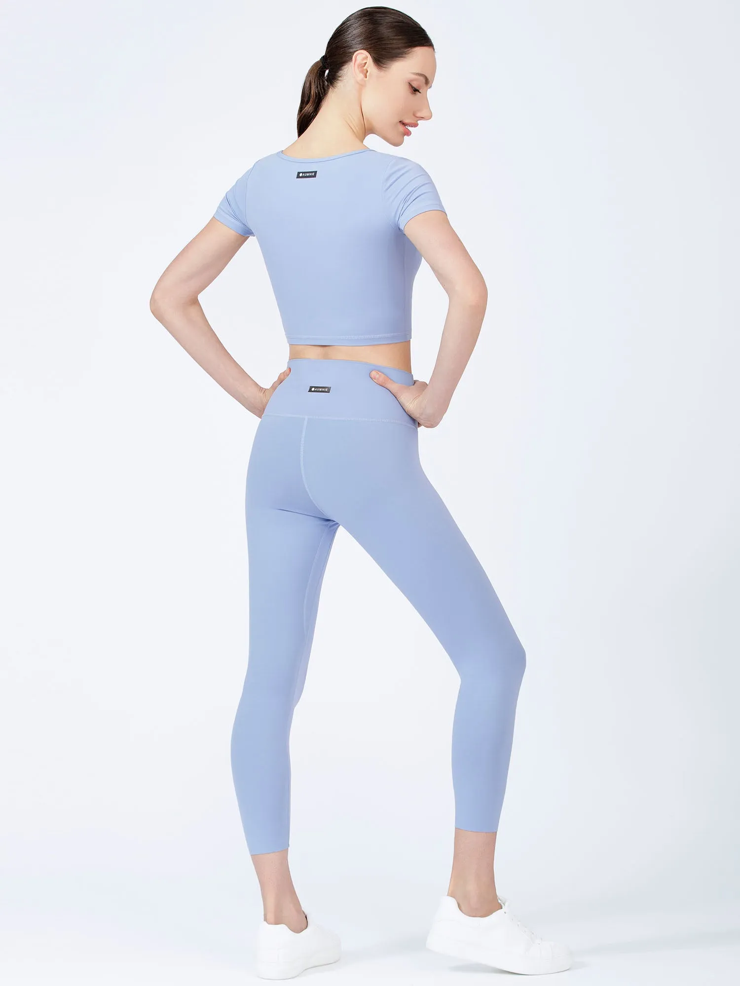 ADORBS CROPPED TEE, VIVID BLUE