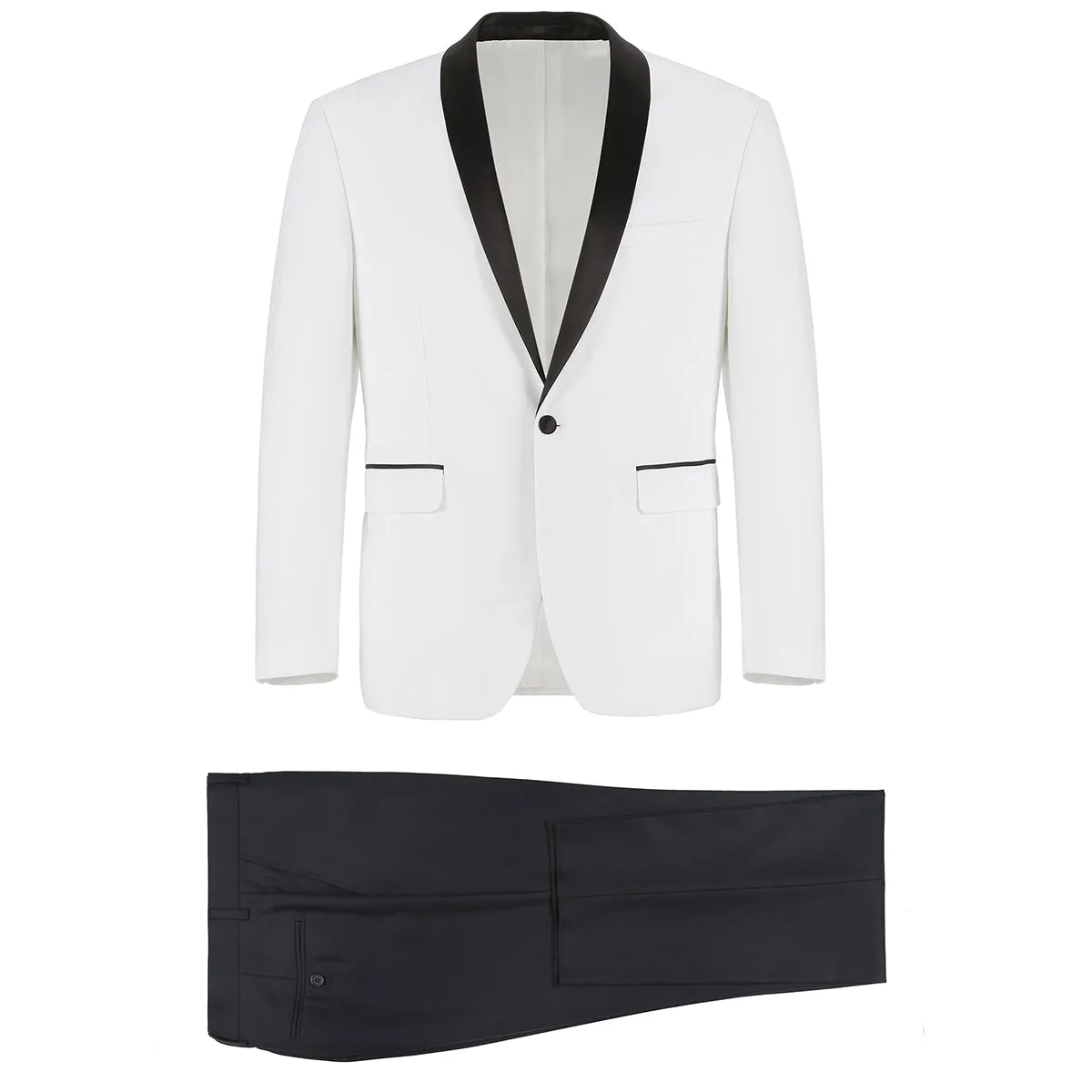 Alessandro Vitello by Renoir 2-Piece Slim Fit Shawl Lapel Tuxedo Suit 201-16