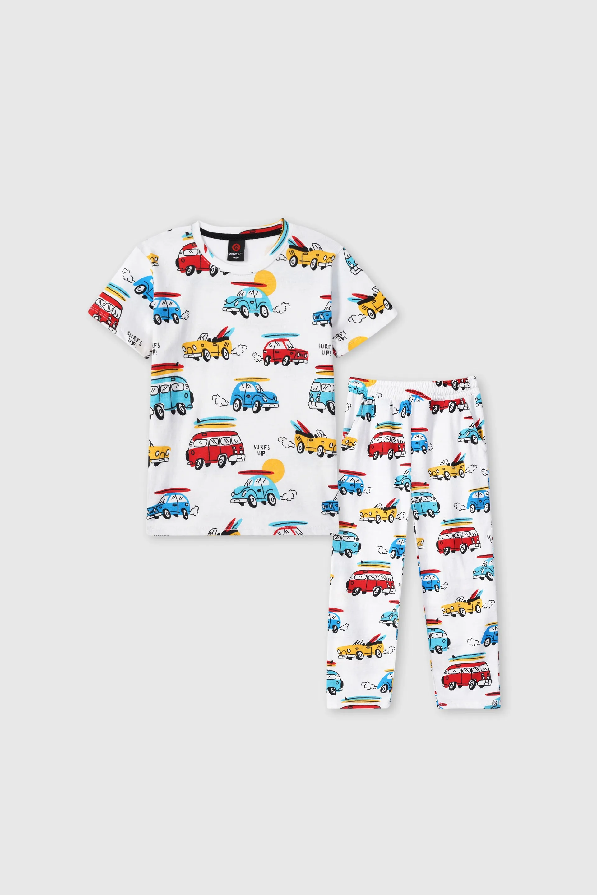 Allover Cars Printed Tracksuit