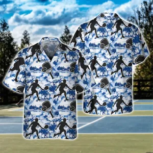 Aloha Pickleball Blue Hibiscus 3D Shirt - QB95