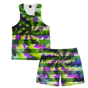 American Bud Tank and Shorts Rave Outfit