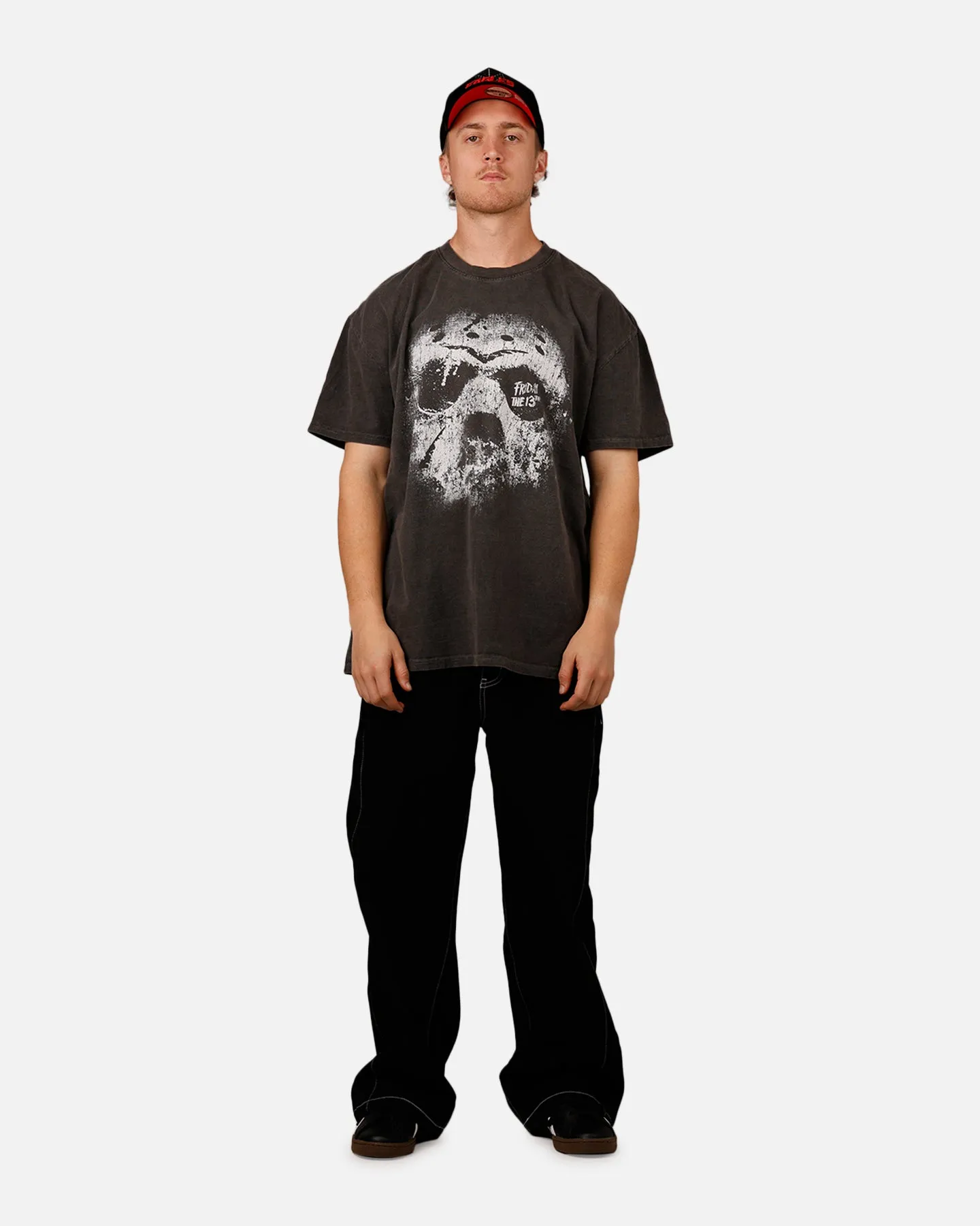 American Thrift X Friday The 13th 'Horror Classics' 13th Classic Heavy T-Shirt Black Wash