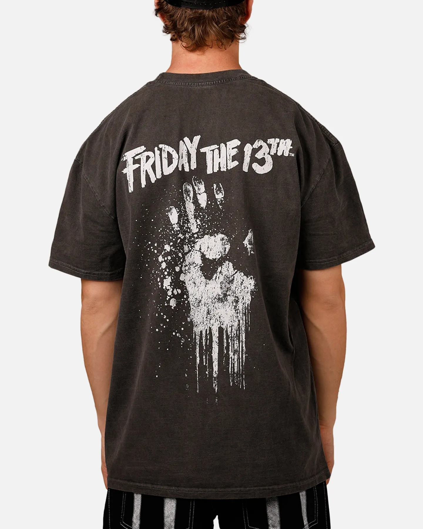 American Thrift X Friday The 13th 'Horror Classics' 13th Classic Heavy T-Shirt Black Wash