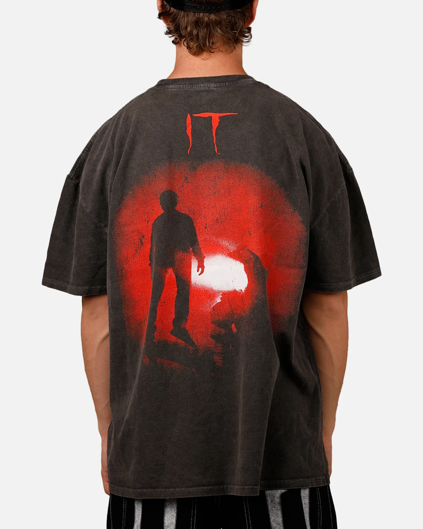 American Thrift X IT 'Horror Classics' The Dead Lights Heavyweight T-Shirt Black Wash