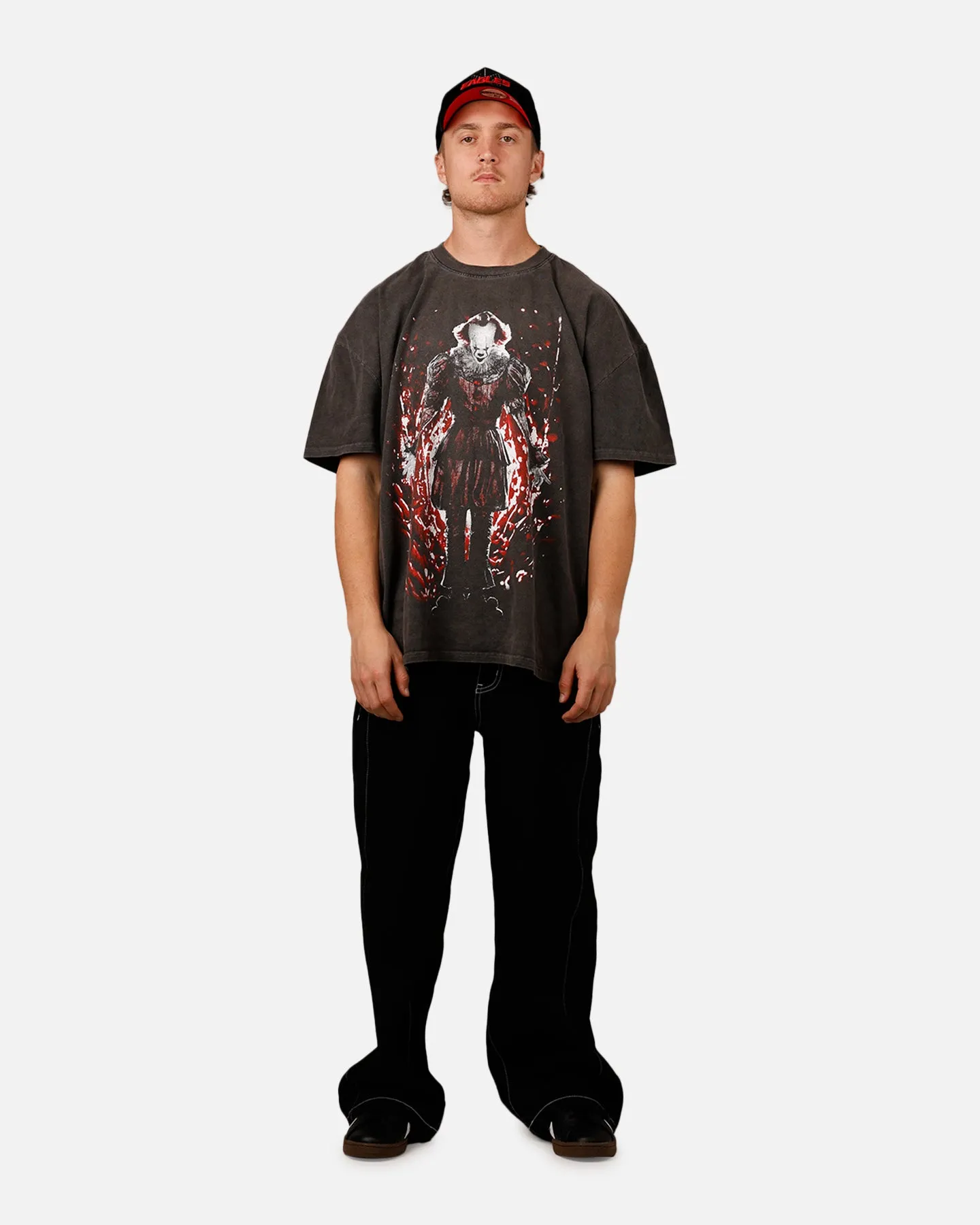 American Thrift X IT 'Horror Classics' The Dead Lights Heavyweight T-Shirt Black Wash