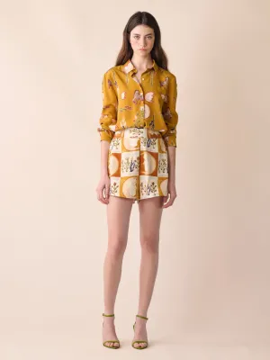 Ametista Printed Silk Crepe Shirt