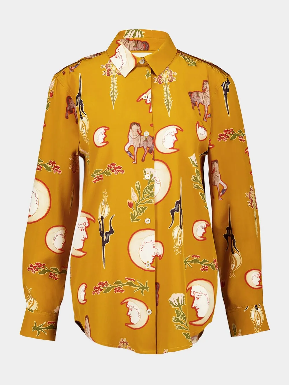 Ametista Printed Silk Crepe Shirt