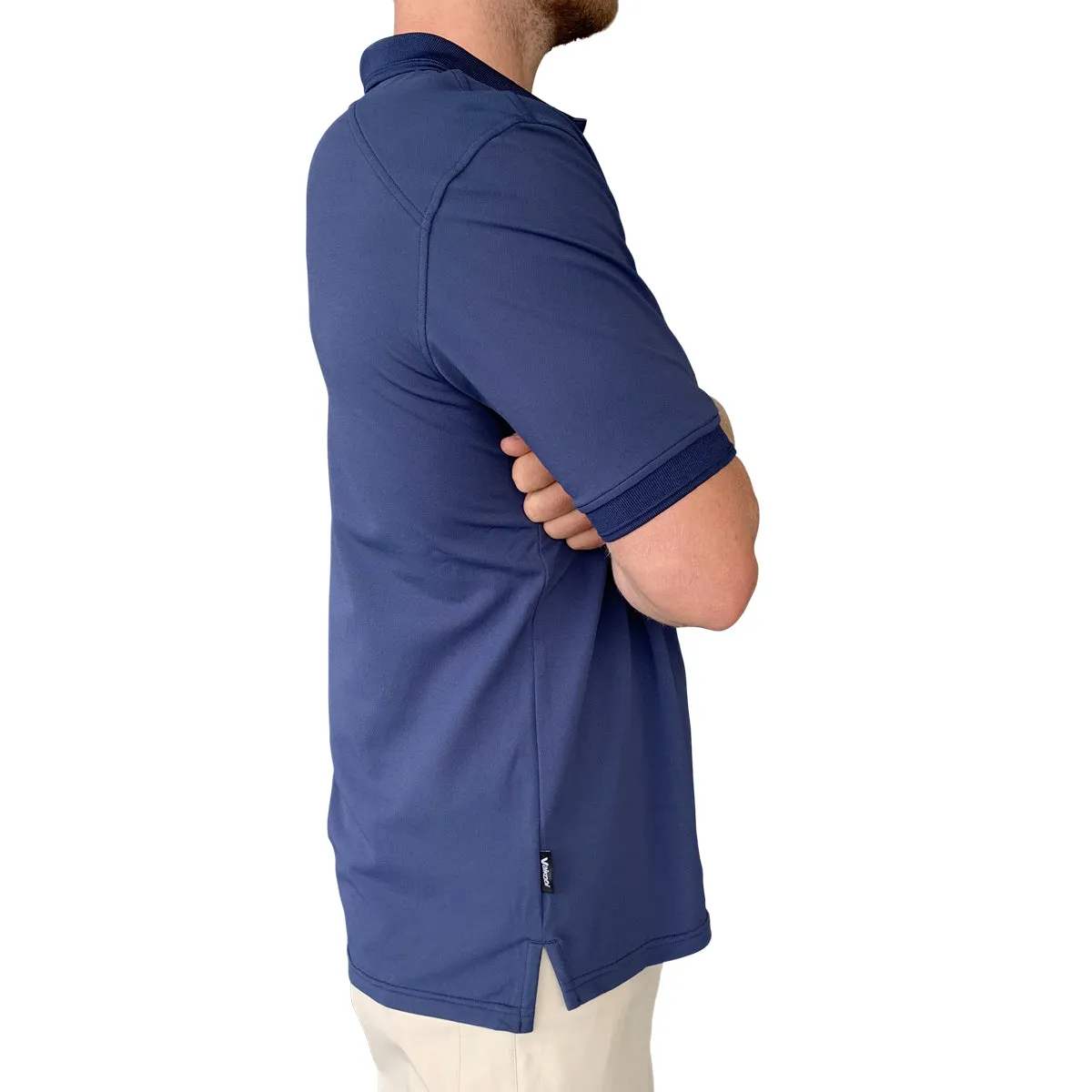Antibes S/S Tech Polo - Navy
