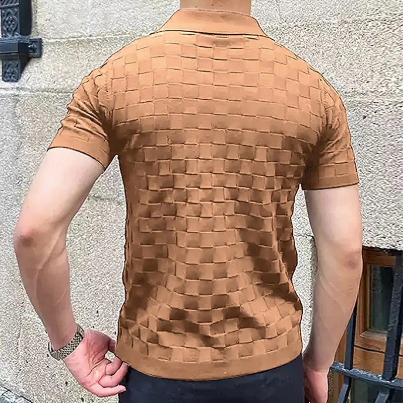 Apex Vintage Jacquard Polo Shirt