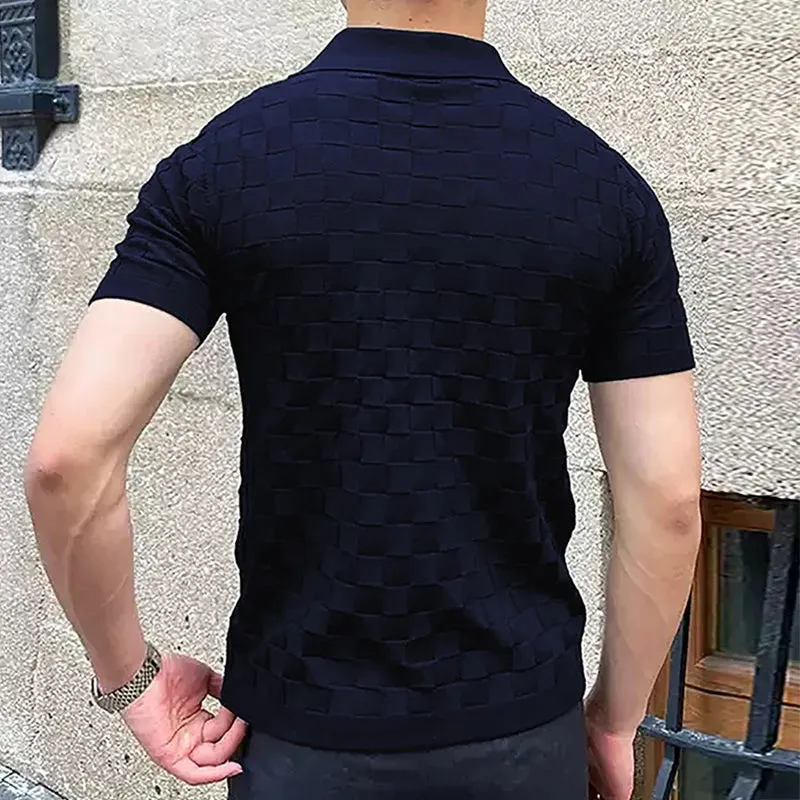 Apex Vintage Jacquard Polo Shirt