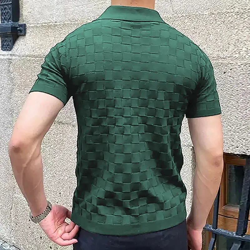 Apex Vintage Jacquard Polo Shirt