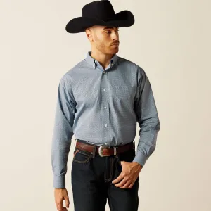 Ariat 10052389 Wrinkle Free Leonard LS Shirt Light Blue