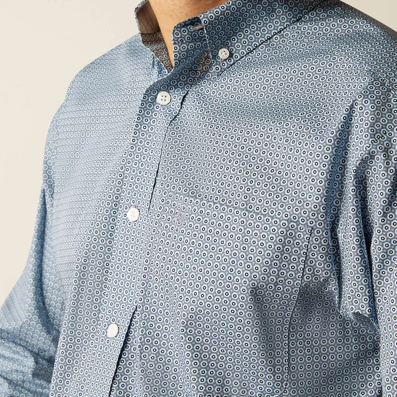 Ariat 10052389 Wrinkle Free Leonard LS Shirt Light Blue