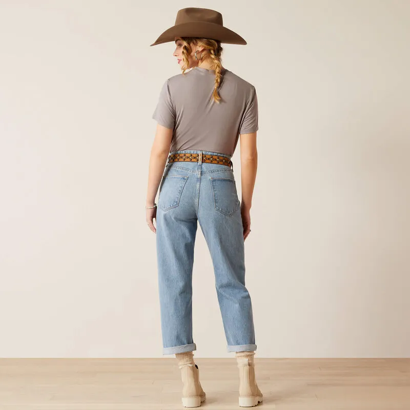 Ariat WMS Ultra High Rise Tomboy Straight Leg Jeans Concord 10053534