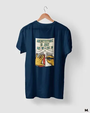 Art we live in printed t shirts