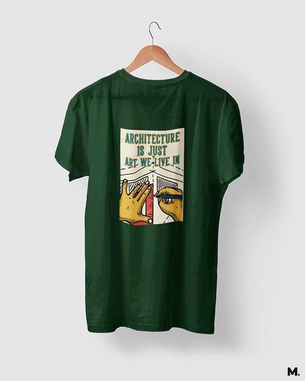 Art we live in printed t shirts