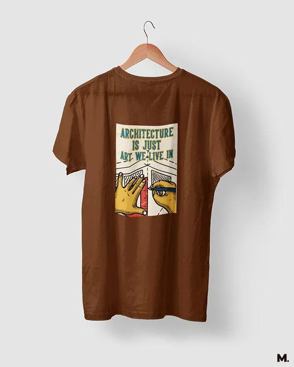 Art we live in printed t shirts