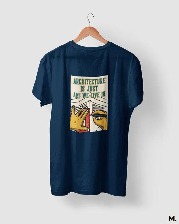 Art we live in printed t shirts