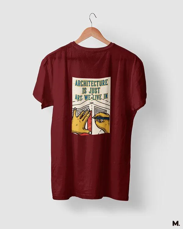 Art we live in printed t shirts