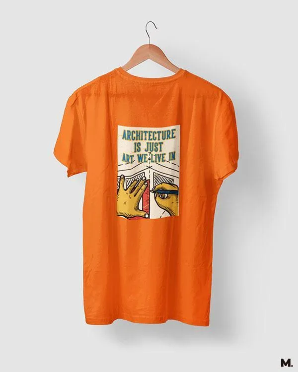 Art we live in printed t shirts