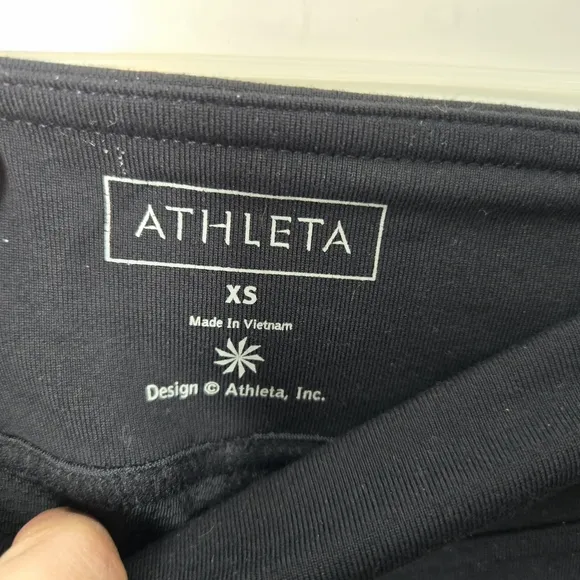 Athleta Black Workout SKORT Size XS Shorts Under Skirt