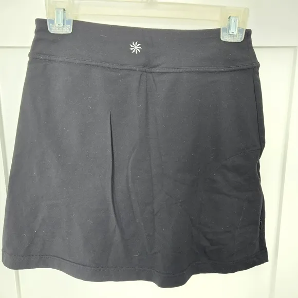 Athleta Black Workout SKORT Size XS Shorts Under Skirt