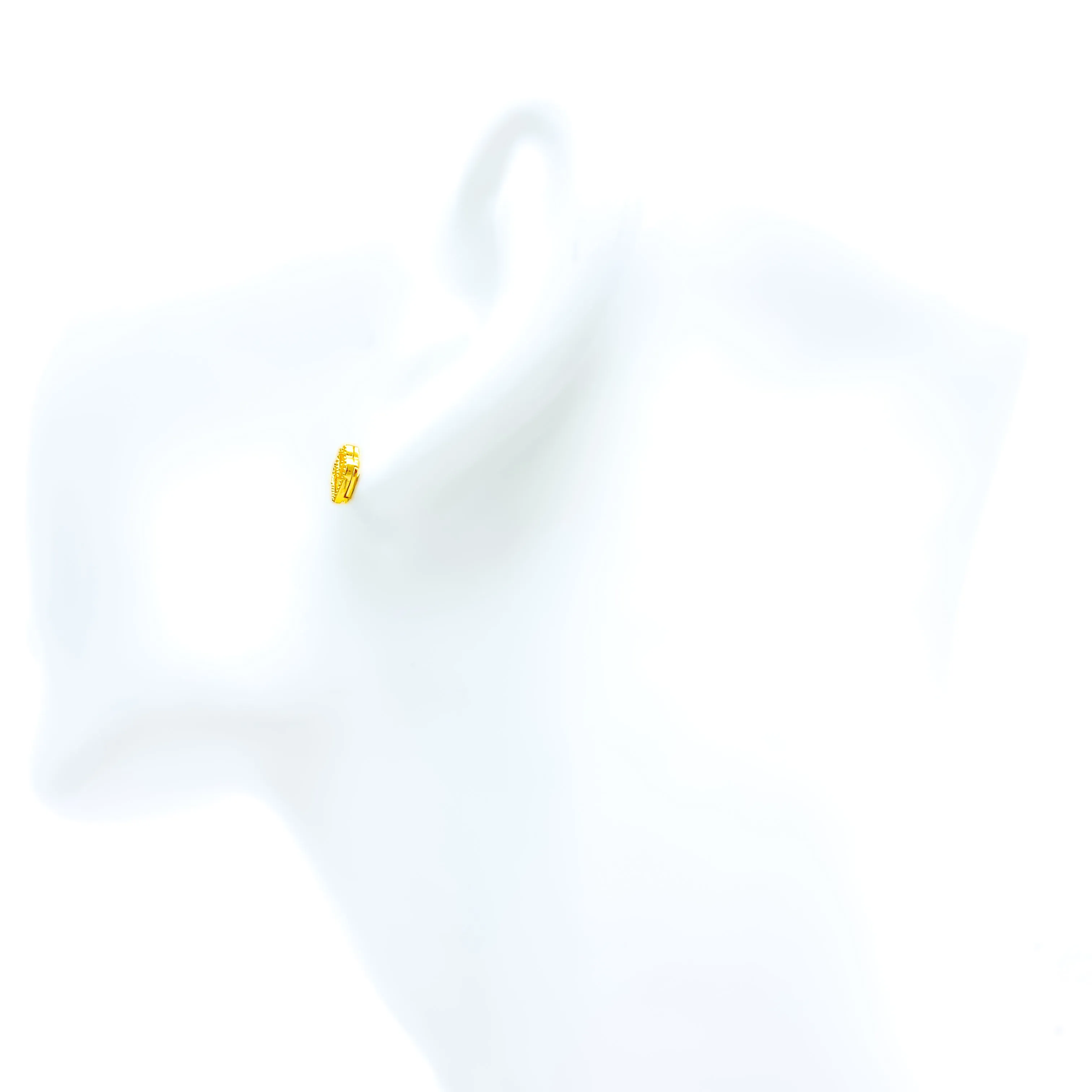 Bespoke Twin Heart 21k Gold Earrings