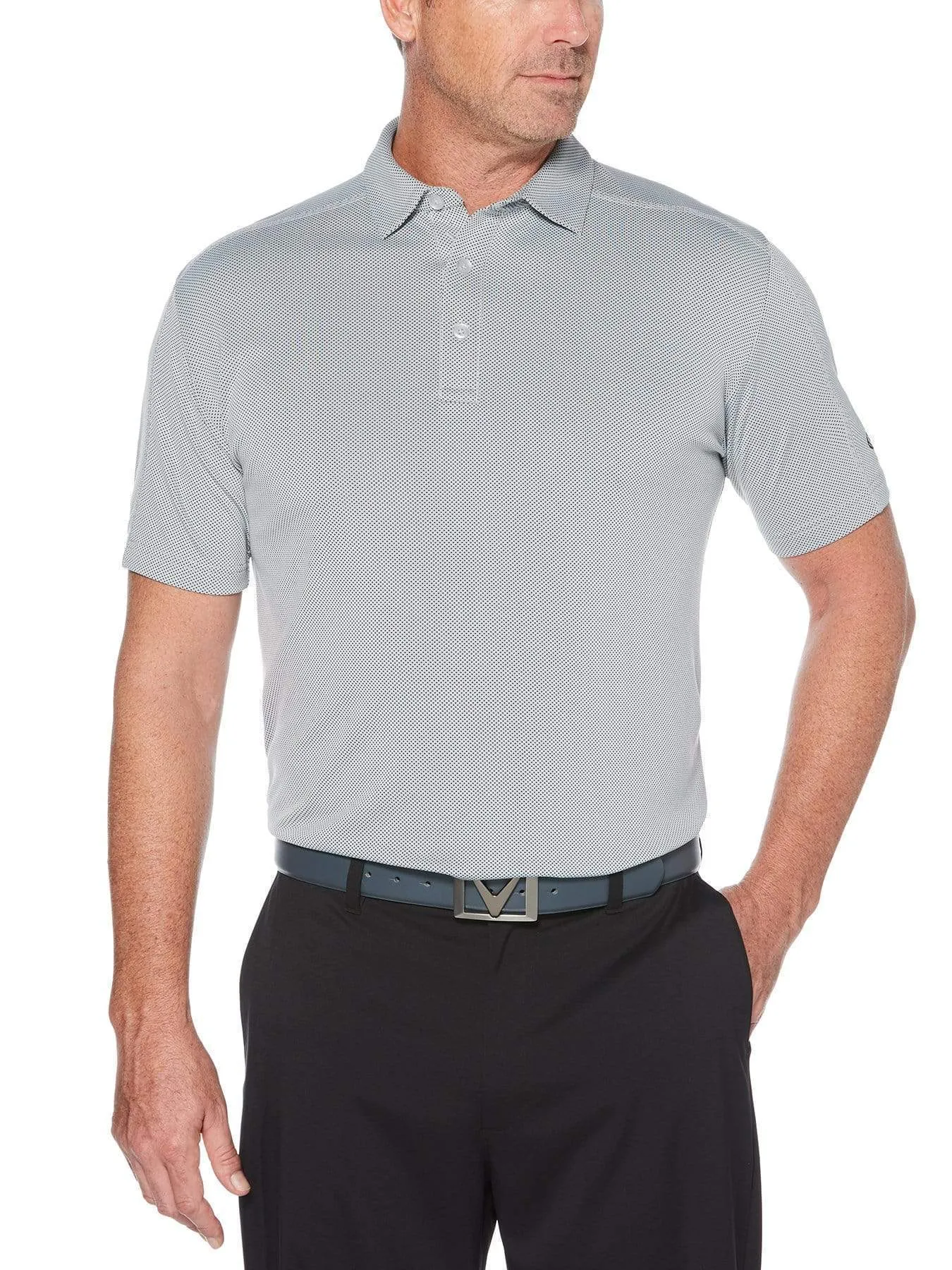 Big & Tall Jacquard Swing Tech™ Polo