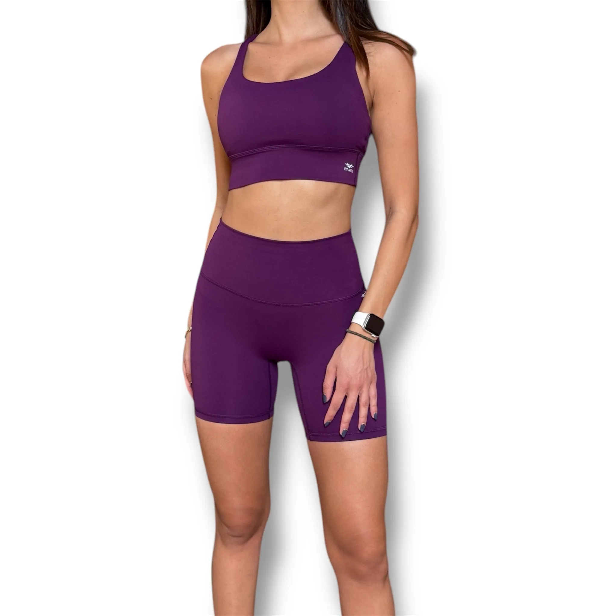 Biker Shorts - Magenta Purple