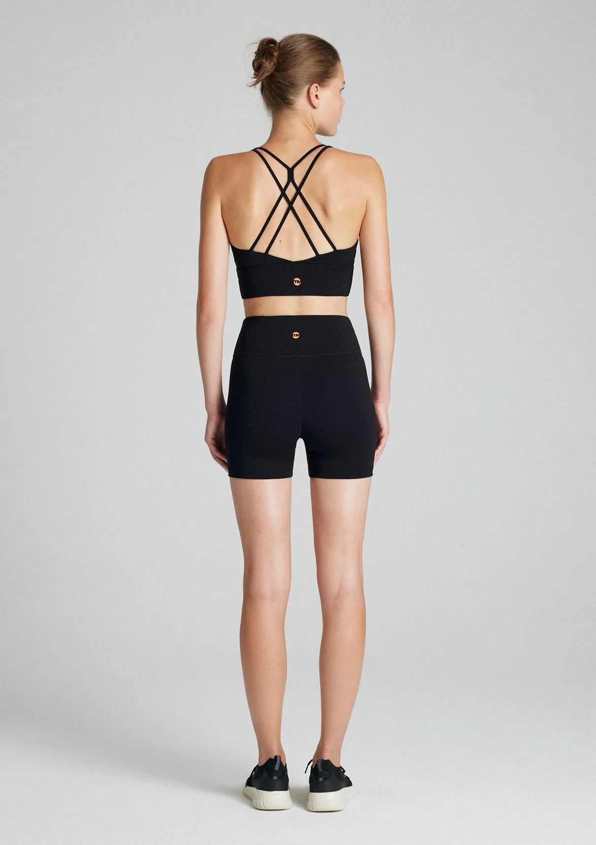 Black Active Thin Strap Tank Top