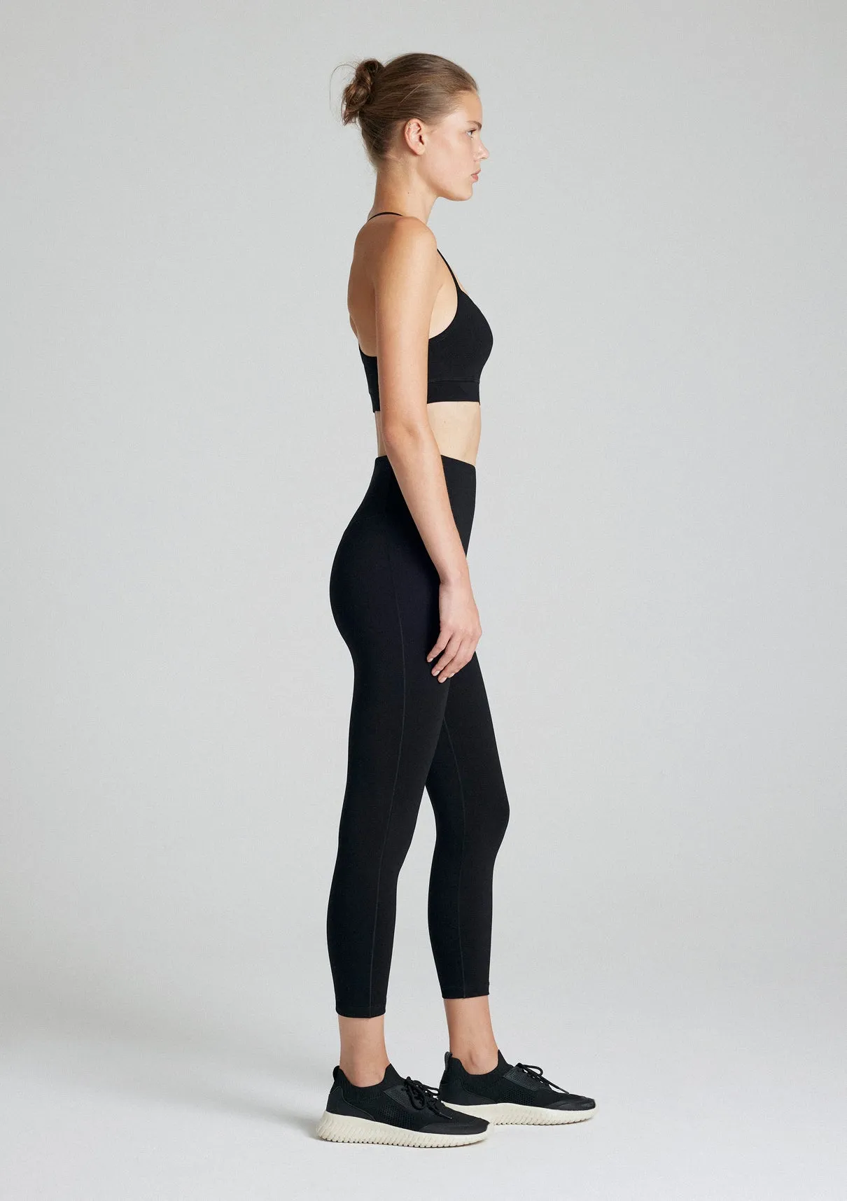 Black Active Thin Strap Tank Top