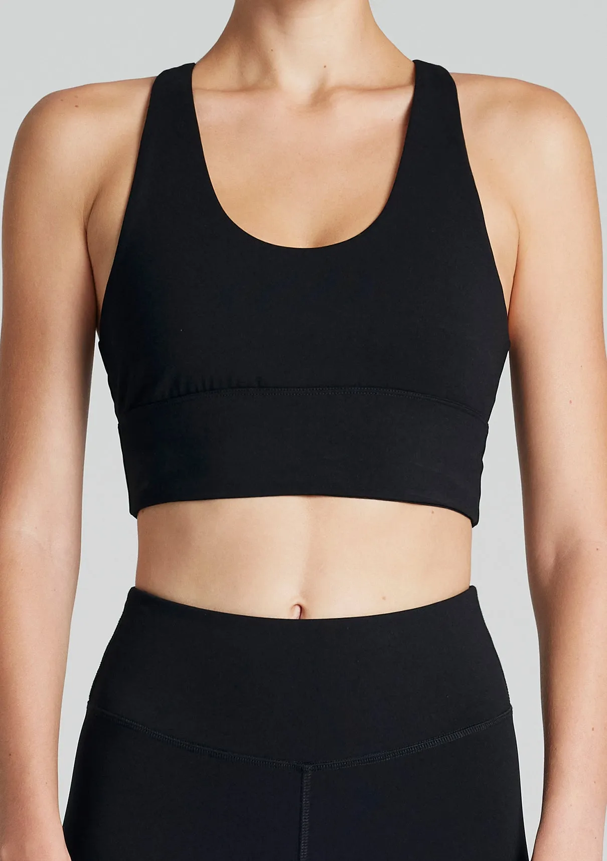 Black Active Thin Strap Tank Top