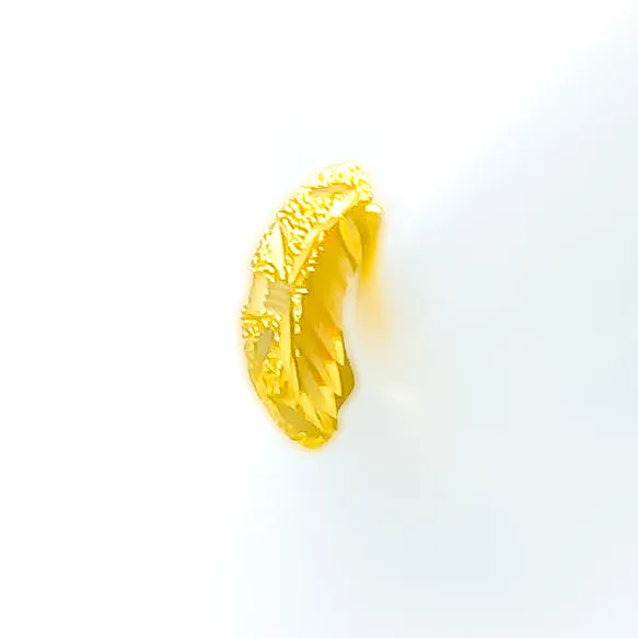 Bold Textured 22k Gold Earrings