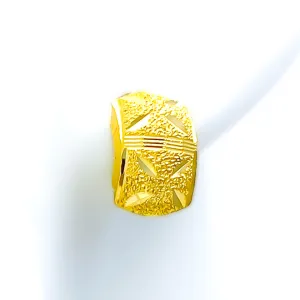 Bold Textured 22k Gold Earrings