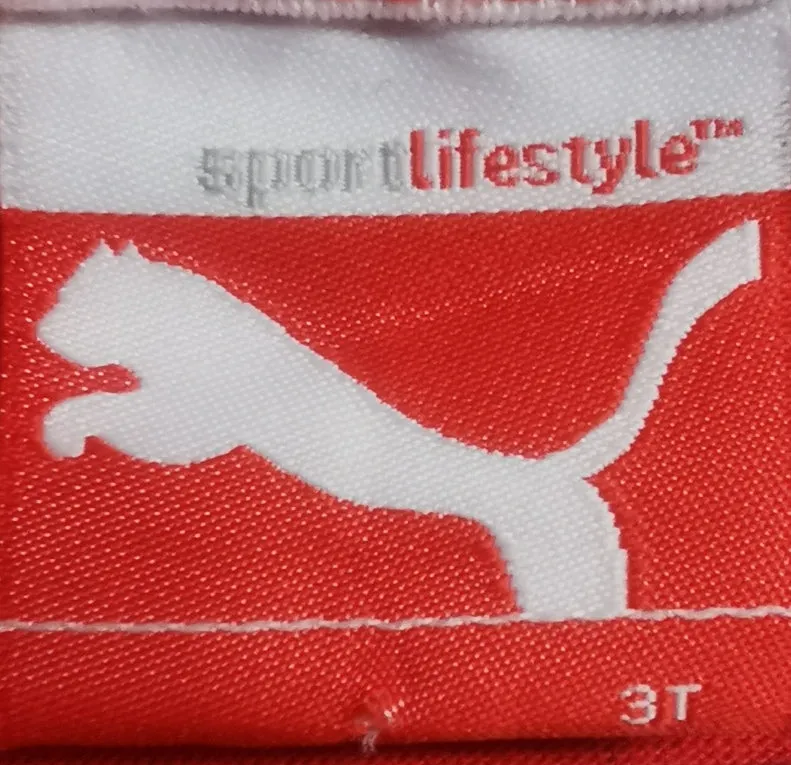 BOY SIZE 3 YEARS - PUMA, Soft Red & White T-shirt NWT B49