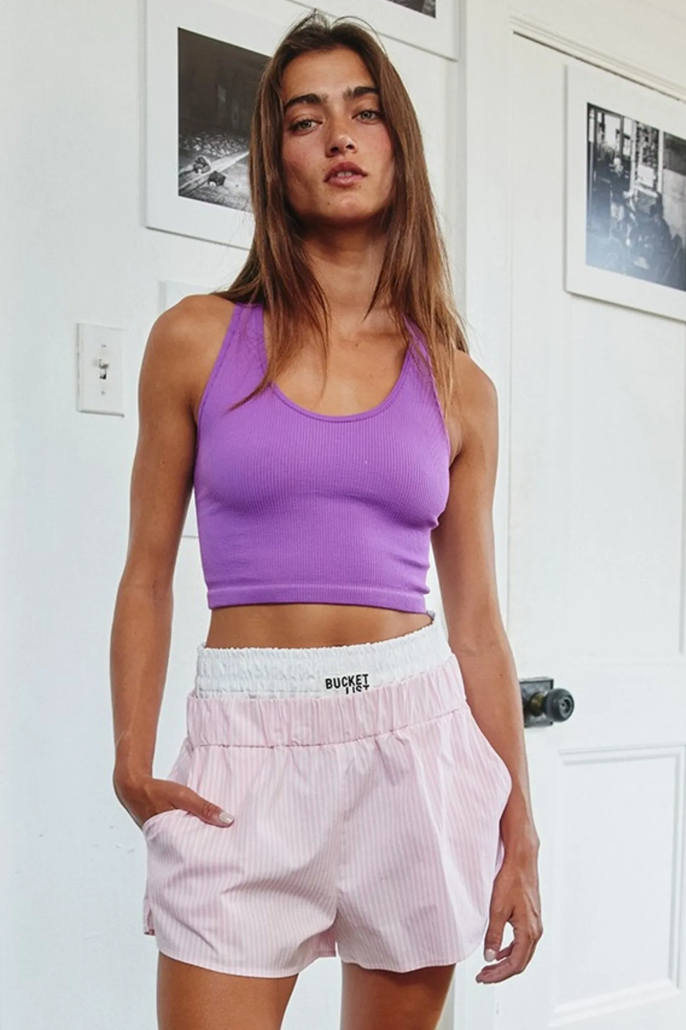 Boyfriend Boxer Short in Pink