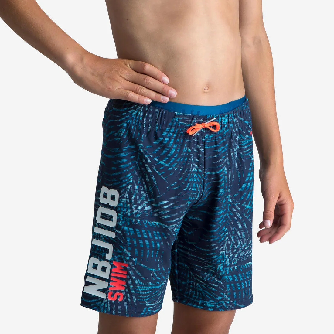 Boys' long swimming swim shorts all jo 100