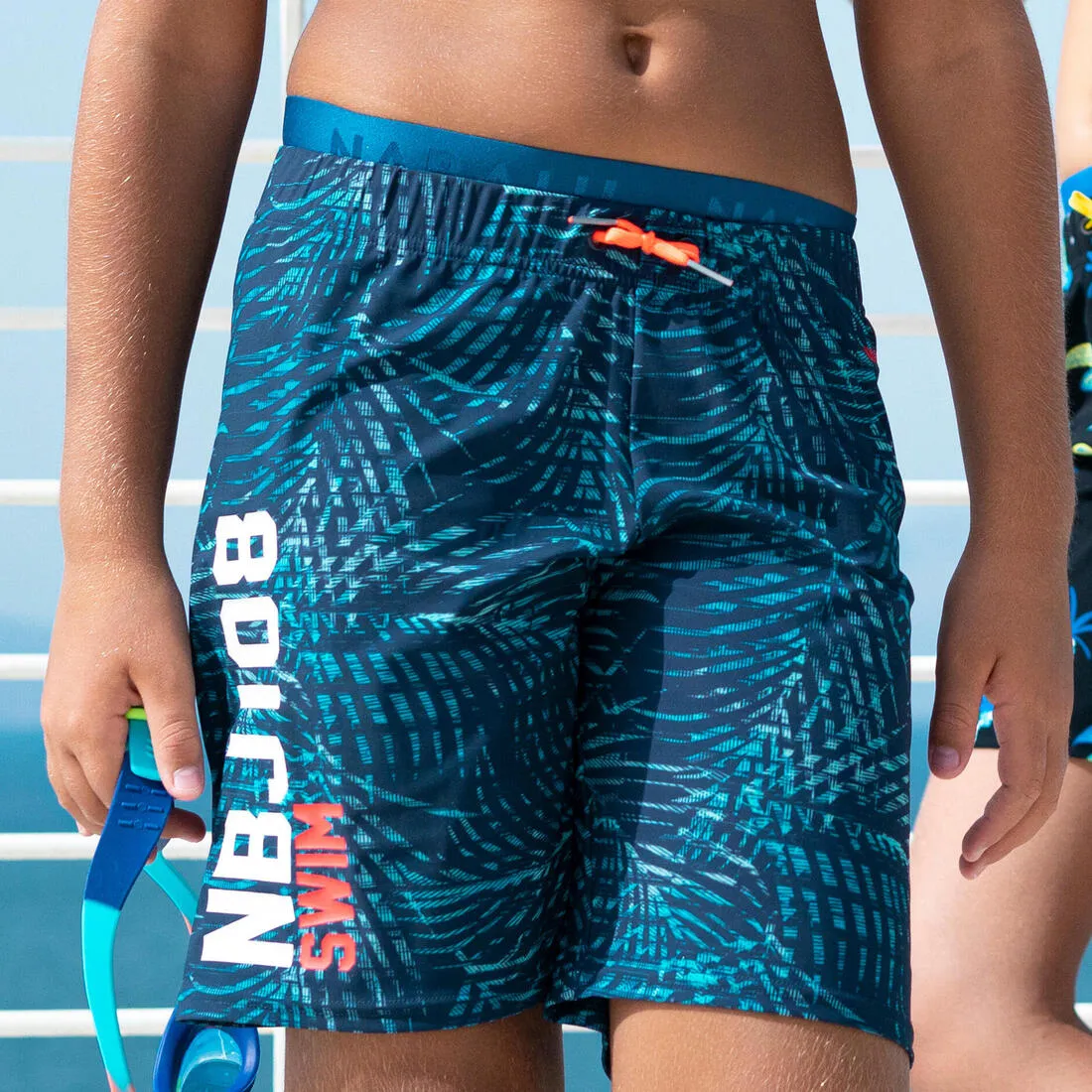 Boys' long swimming swim shorts all jo 100