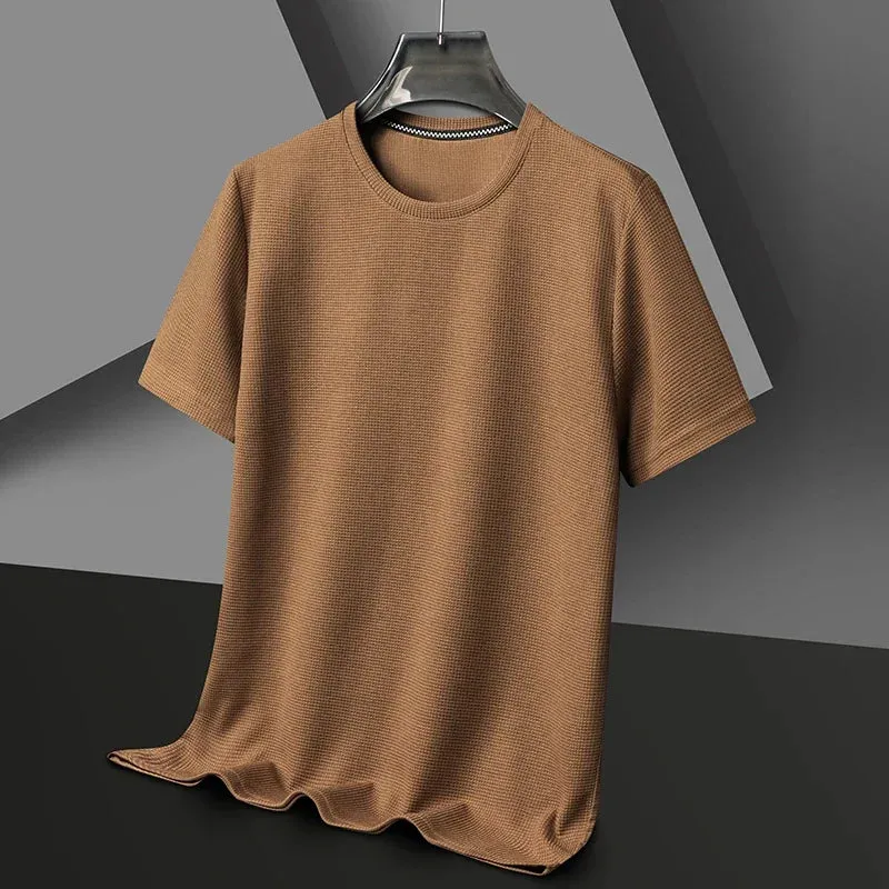 BreezeFlex Men's Waffle Knit Summer Tee