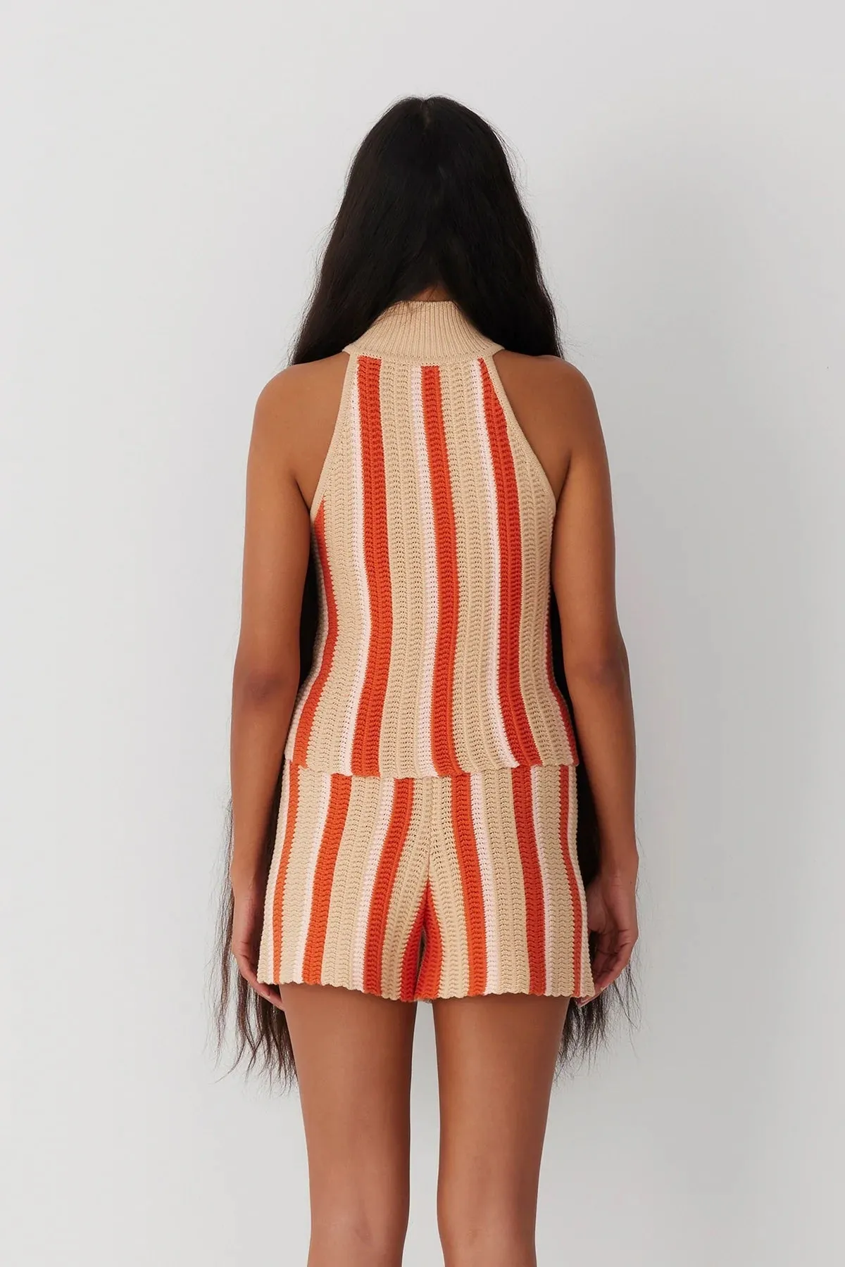 Bruno Knit Short CREAM STRIPE