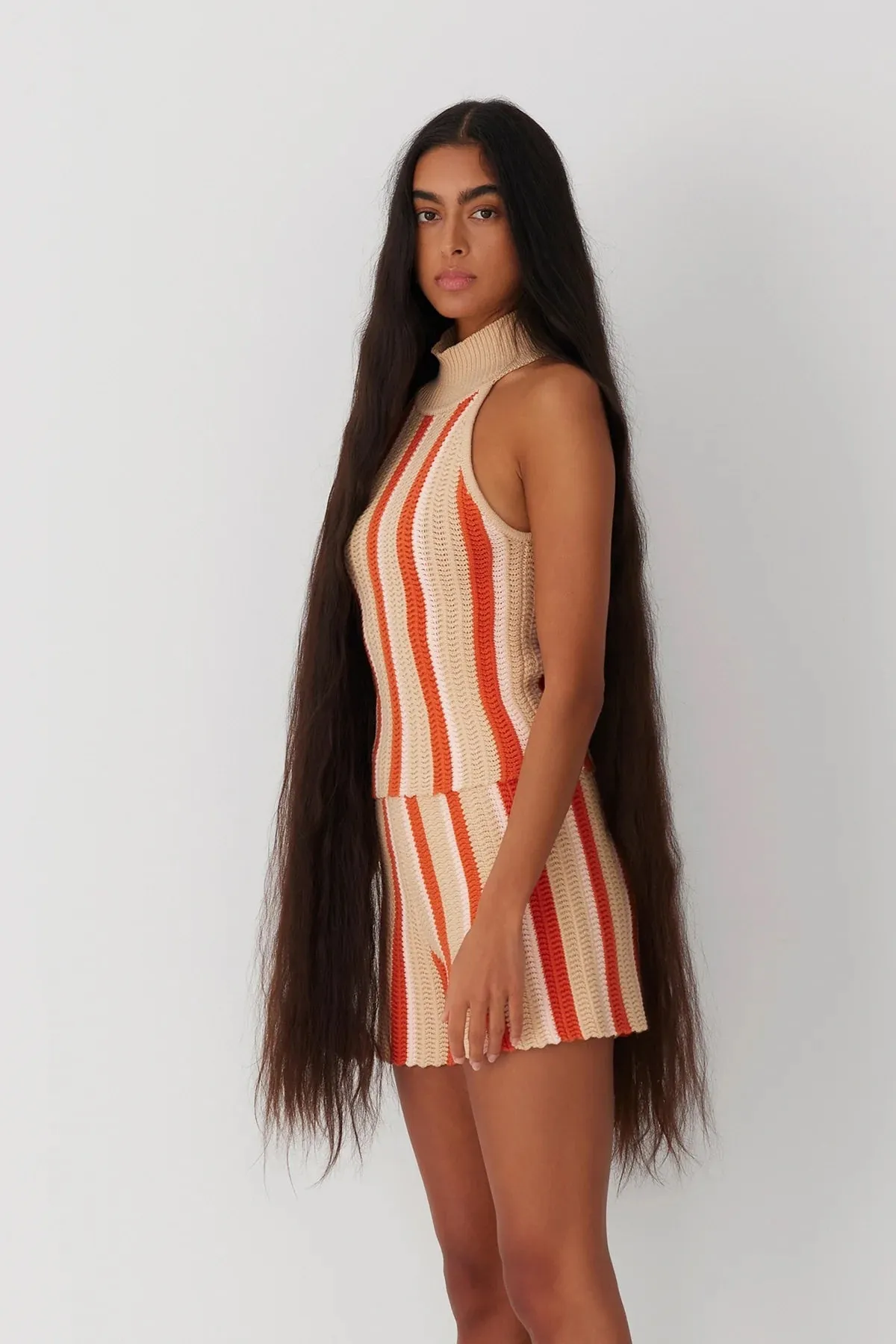 Bruno Knit Short CREAM STRIPE