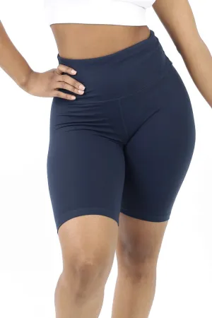 Butter Soft Yoga Biker Shorts - Navy
