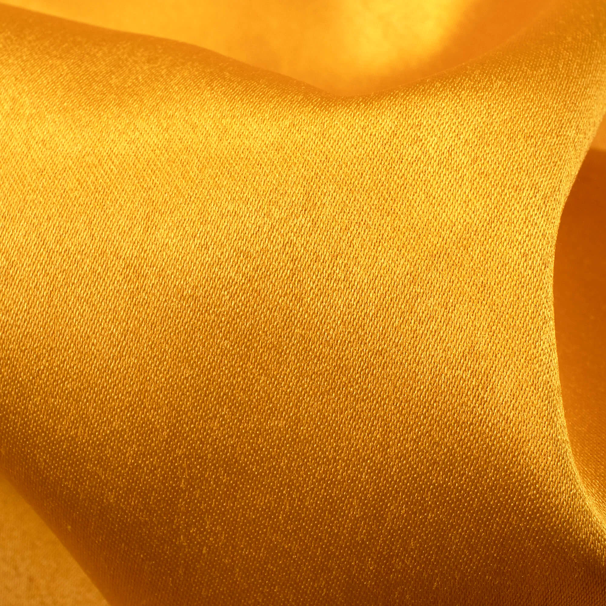 Canary Yellow Plain Butter Silk Satin Fabric (Width 58 Inches)