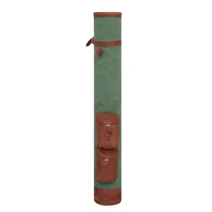 Canvas Golf Pencil Bag With Leather Pockets