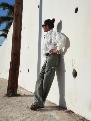 CARGO PANTS STRAIGHT LEGS - ARMY