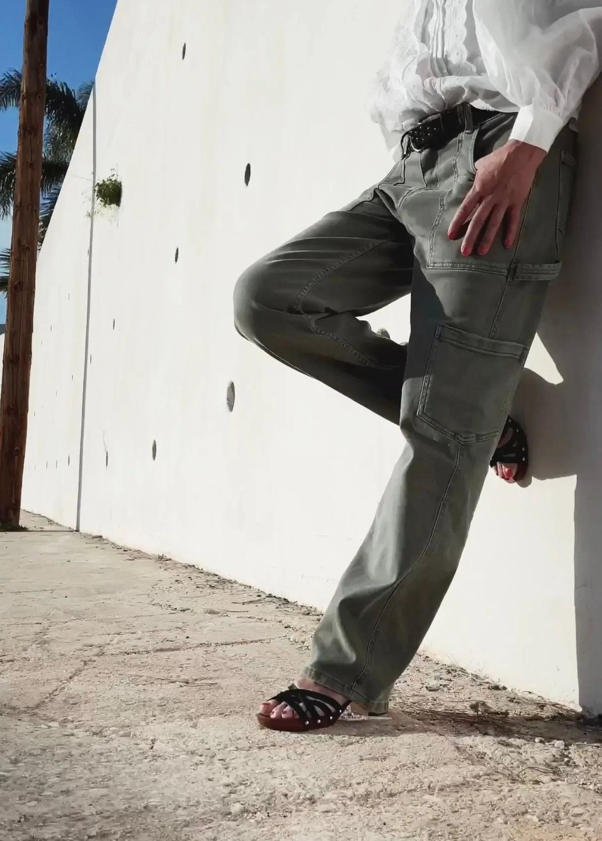 CARGO PANTS STRAIGHT LEGS - ARMY