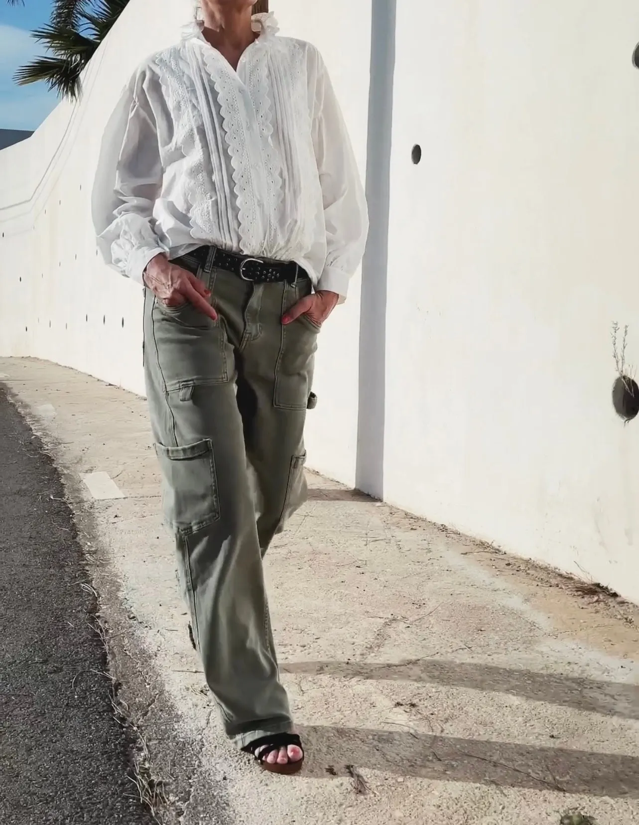 CARGO PANTS STRAIGHT LEGS - ARMY